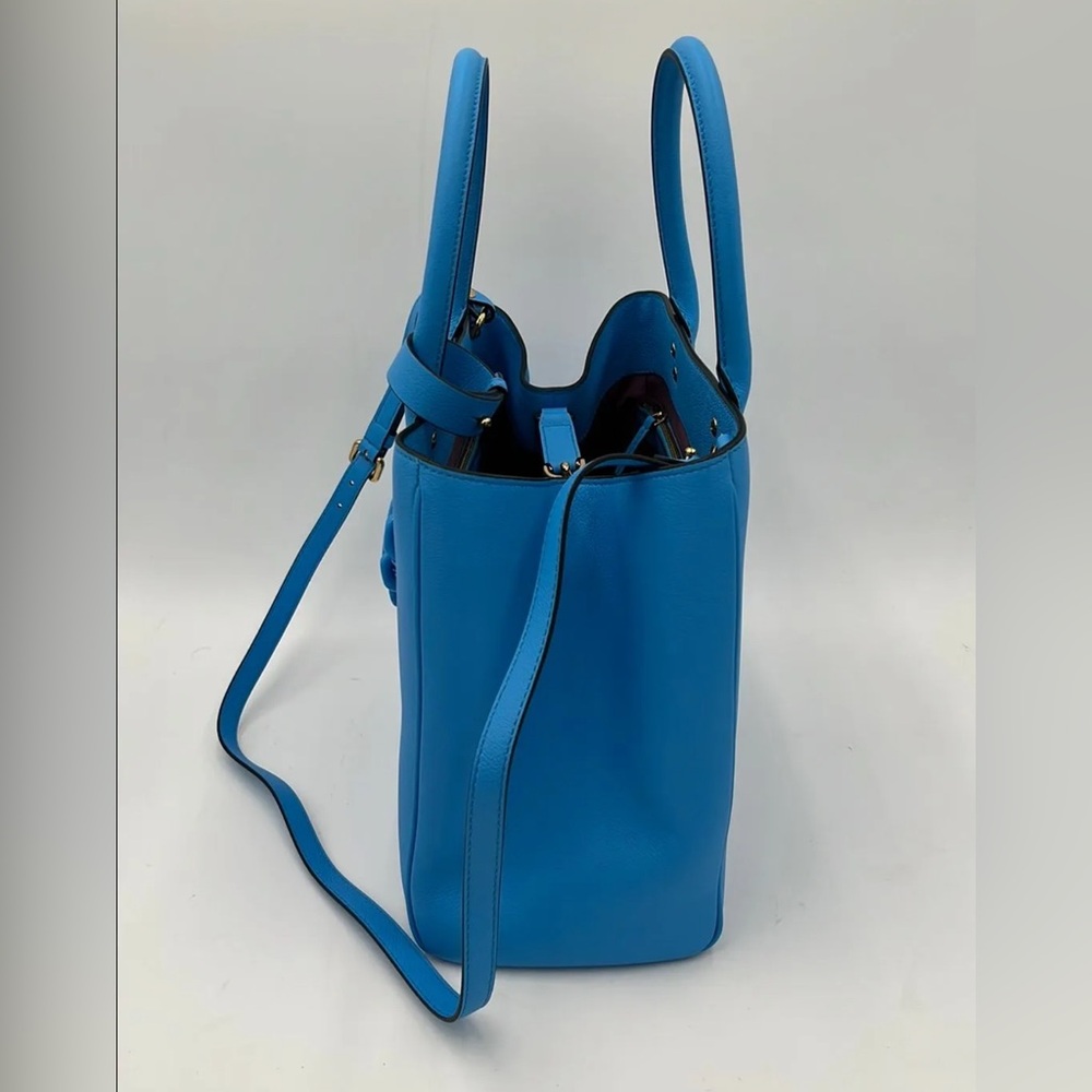 Versace La Medusa Large Chain Tote Bag Blue Women's Handbag crossbody purse - Picture 3 of 16